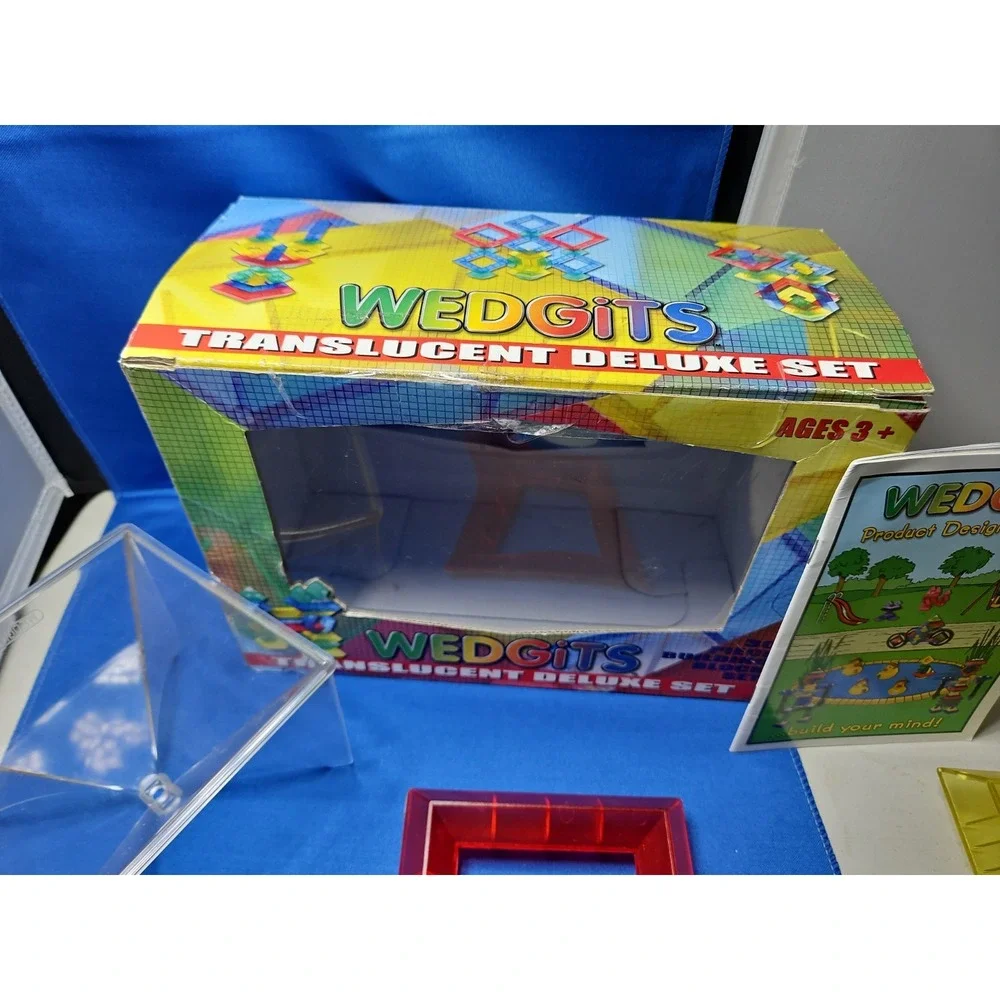 WEDGiTS Geometric Building Stacking Blocks Lot 23 Pcs Construction Build STEM